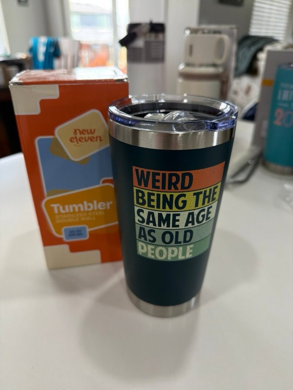 NewEleven 20 oz insulated birthday gift cup
